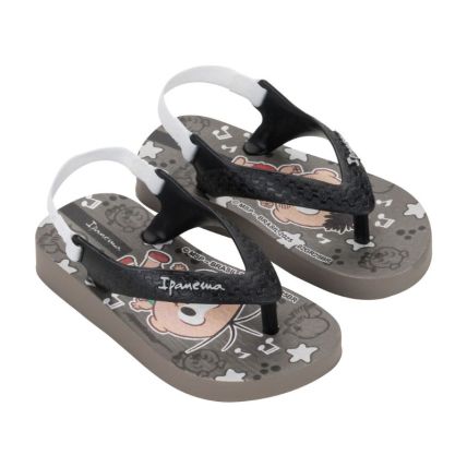 Chinelo Baby Ipanema Turma Da Monica - 26791 - Cinza/preto - Atacado