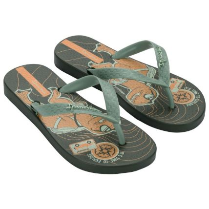 Chinelo Infantil Ipanema Fantasia - 27012 - Verde/verde/laranja - Atacado