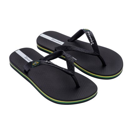 Chinelo Infantil Ipanema Brasil - 27045 - Preto/preto/branco - Atacado