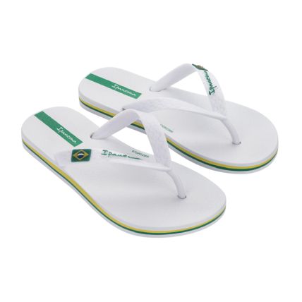 Chinelo Infantil Ipanema Brasil - 27045 - Branco/branco/verde - Atacado