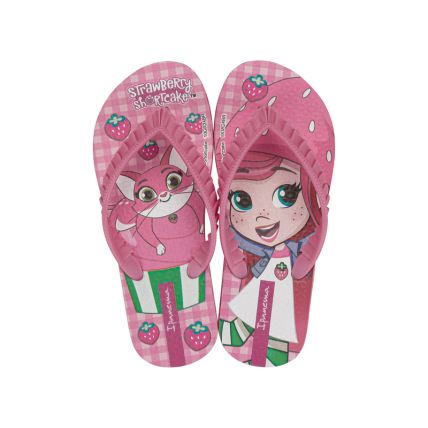 Chinelo Infantil Ipanema Moranguinho Sugar - 27173 - Rosa/rosa Escuro - Atacado