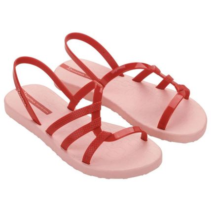 Sandalia Feminina Ipanema Diversa - 27234 - Rosa/vermelho - Atacado