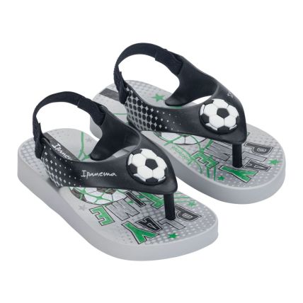 Chinelo Baby Ipanema Sporty - 27247 - Cinza/preto/verde - Atacado