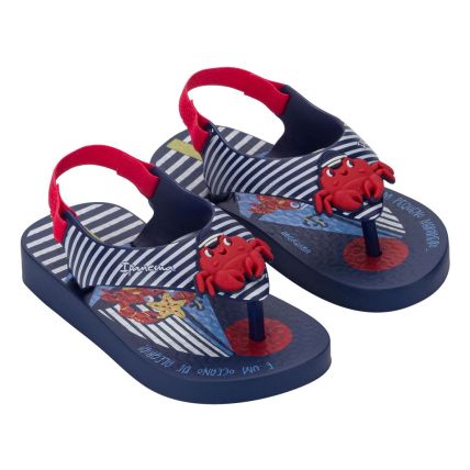 Sandalia Baby Rider Sporty - 27247 - Azul/azul/vermelho - Atacado