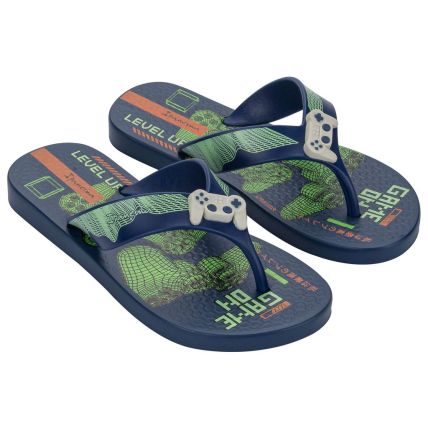 Chinelo Infantil Ipanema Sporty - 27277 - Azul/verde/laranja - Atacado