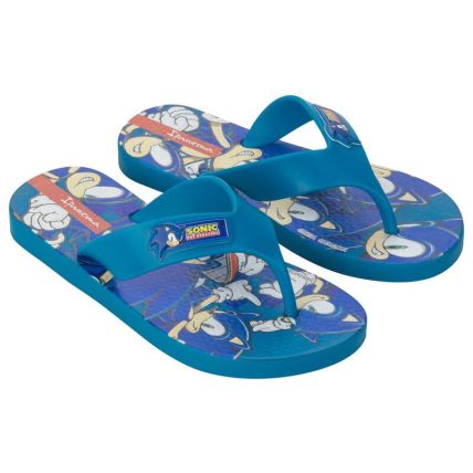 Chinelo Infantil Ipanema Sonic Play - 27279 - Azul/azul/vermelho - Atacado