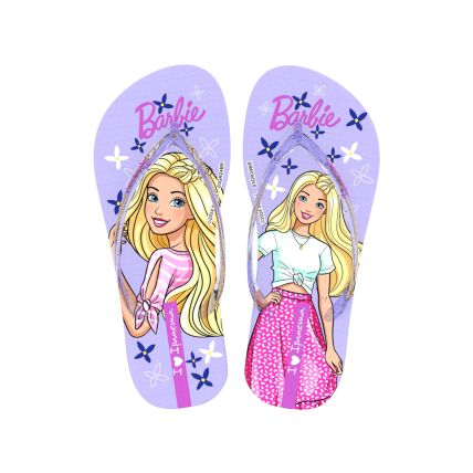 Chinelo De Dedo Infantil Ipanema Barbie Meu Encanto - 27291 - Lilas/lilas Glitter - Atacado