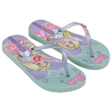 Chinelo Infantil Ipanema Barbie Meu Encanto - 27291 - Verde/perolado/rosa - Atacado