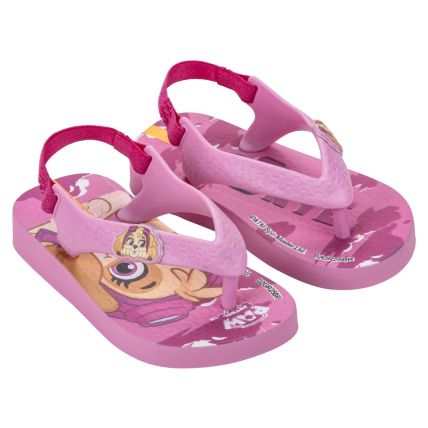 Chinelo Baby Ipanema Patrulha Canina Friends - 27296 - Rosa/rosa - Atacado