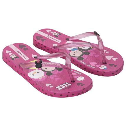 Chinelo Infantil Ipanema Disney Joy - 27319 - Rosa/rosa Glitter - Atacado