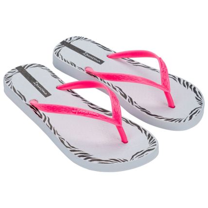 Chinelo Feminino Ipanema Day - 27321 - Branco/rosa/preto - Atacado
