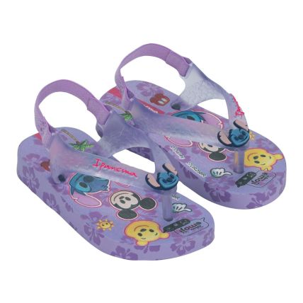 Chinelo Baby Ipanema Disney Joy - 27323 - Lilas/lilas Transparente - Atacado