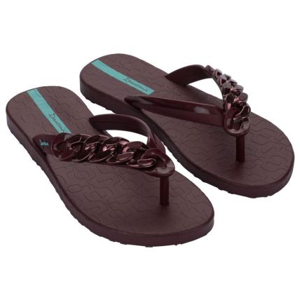 Chinelo Feminino Ipanema Metal Glam - 27352 - Bordo/azul - Atacado