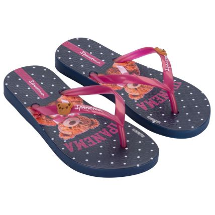 Chinelo Infantil Ipanema Hype - 27388 - Azul Escuro/rosa - Atacado