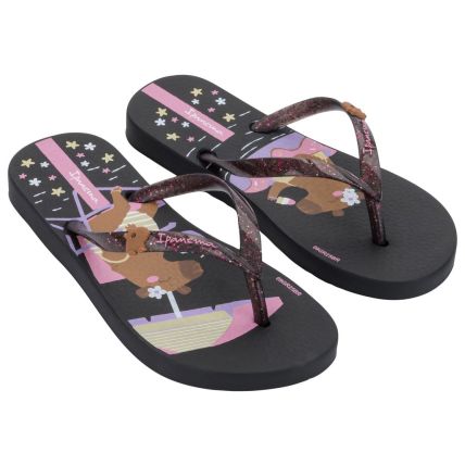 Chinelo Infantil Ipanema Hype - 27388 - Preto/preto Glitter - Atacado