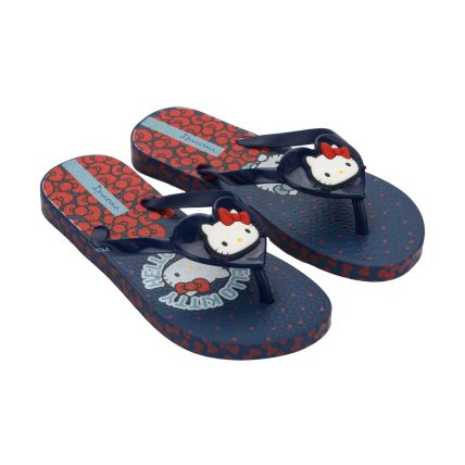 Chinelo Infantil Ipanema Hello Kitty And Friends - 27389 - Azul/azul/vermelho - Atacado
