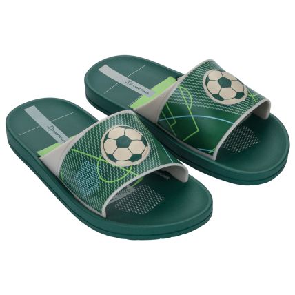 Chinelo Slide Infantil Ipanema Sporty - 27394 - Verde/bege - Atacado