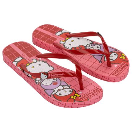 Chinelo Feminino Ipanema Hello Kitty And Friends - 27396 - Rosa/vermelho/branco - Atacado