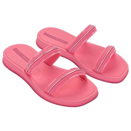 Chinelo Slide Infantil Ipanema Glow - 27401 - Rosa/rosa/prata - Atacado