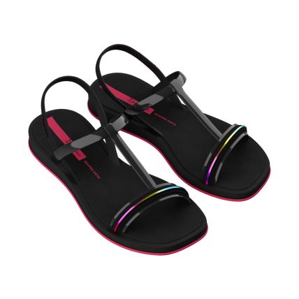 Sandalia Feminina Ipanema Glow - 27402 - Preto/rosa - Atacado