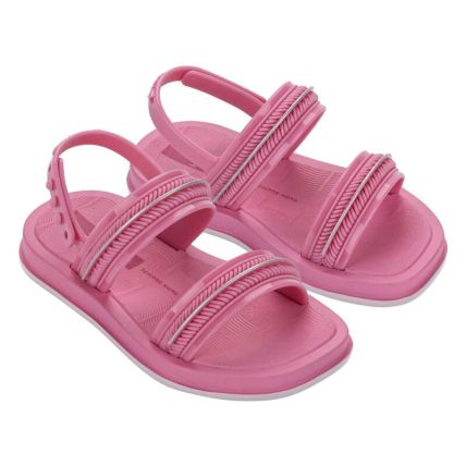 Sandalia Baby Ipanema Glow - 27404 - Rosa/rosa/prata - Atacado