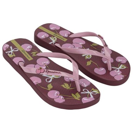 Chinelo Feminino Ipanema Fun Vibes - 27410 - Bordo/rosa - Atacado