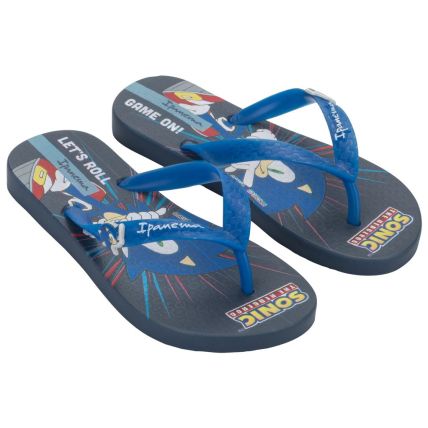 Chinelo Slide Infantil Ipanema Sonic Lets - 27412 - Azul/azul - Atacado