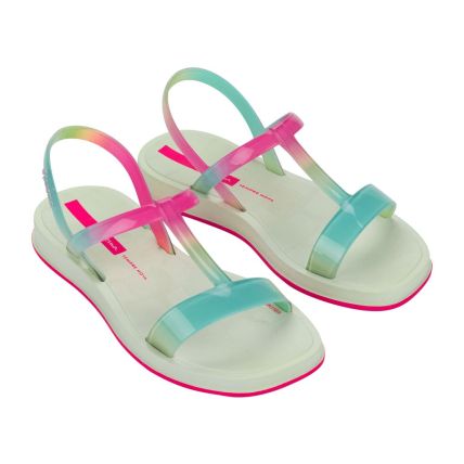 Sandalia Infantil Ipanema Glow Trendy - 27424 - Bege/rosa/verde - Atacado