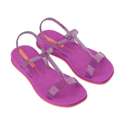 Sandalia Infantil Ipanema Glow Trendy - 27424 - Lilas/rosa Glitter - Atacado