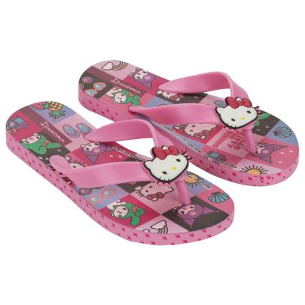 Chinelo Infantil Ipanema Hello Kitty Funny - 27432 - Rosa/rosa/lilas - Atacado