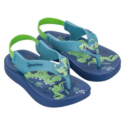 Chinelo Baby Ipanema Anatomica Cute - 27438 - Azul Medio/azul/verde - Atacado