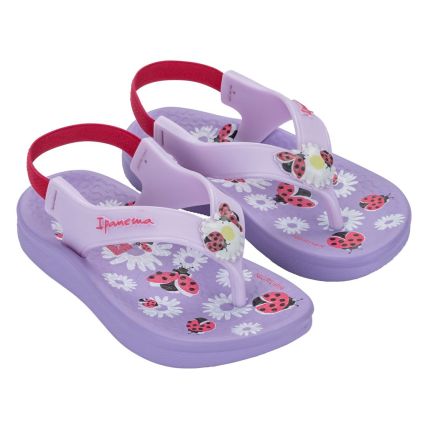 Chinelo Baby Ipanema Anatomica Cute - 27438 - Lilas/lilas/rosa - Atacado