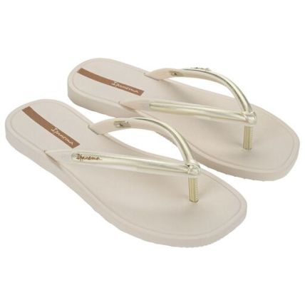Chinelo Feminino Ipanema Luzze - 27445 - Bege/ouro/castor - Atacado