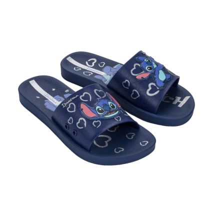 Chinelo Slide Feminino Ipanema Disney Fun - 27448 - Azul/prata - Atacado