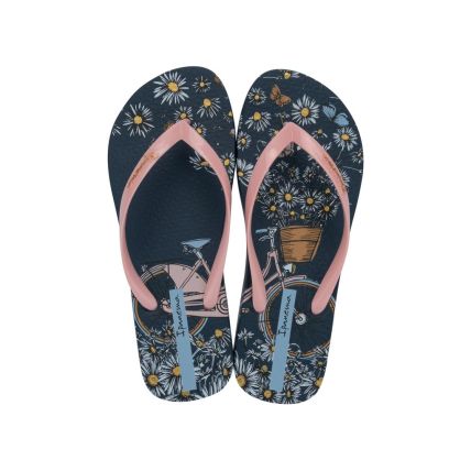 Chinelo Feminino Ipanema Mari Bloom - 27454 - Azul/rosa/cobre - Atacado