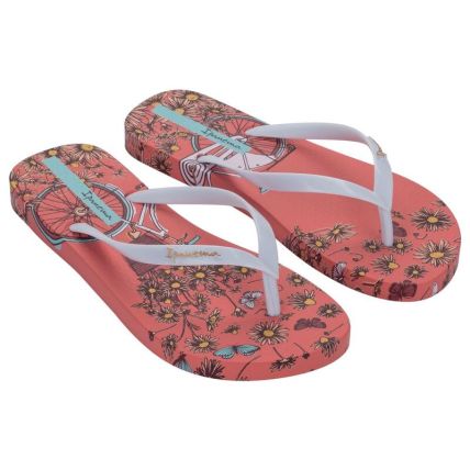 Chinelo Feminino Ipanema Mari Bloom - 27454 - Rosa/branco/cobre - Atacado