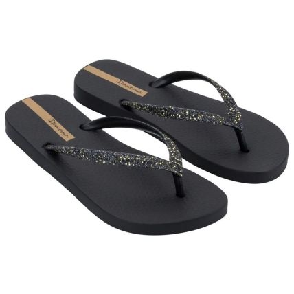 Chinelo Feminino Ipanema Power Glitter - 27456 - Preto/glitter/bege - Atacado