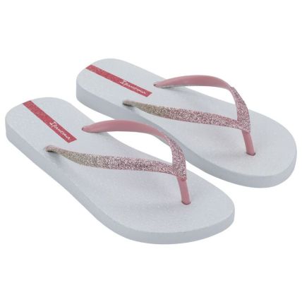 Chinelo Feminino Ipanema Power Glitter - 27456 - Branco/glitter/rosa - Atacado