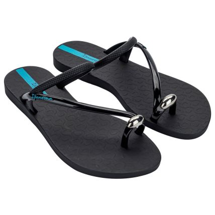 Sandalia Feminina Ipanema Glam Ring - 27457 - Preto/azul - Atacado