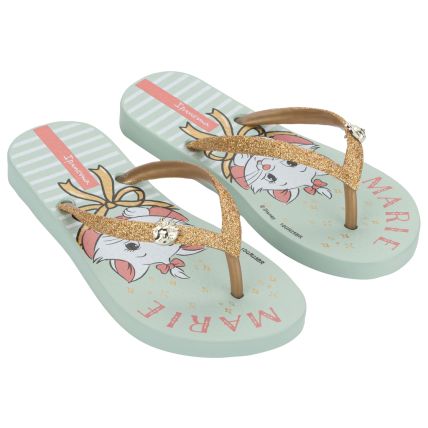 Chinelo Infantil Ipanema Disney Glam - 27477 - Verde/glitter/rosa - Atacado