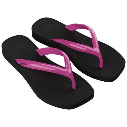 Chinelo Infantil Ipanema Pluminha - 27515 - Preto/rosa - Atacado
