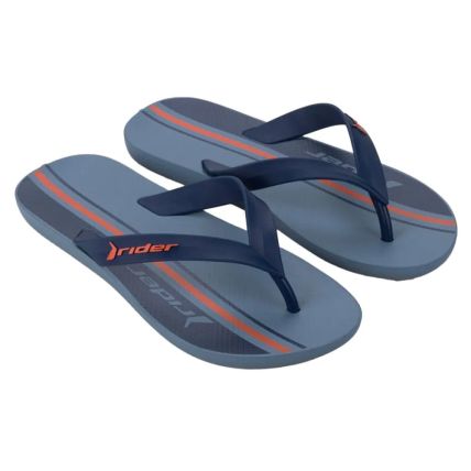 Chinelo Masculino Rider Feel Urban - 12318 - Azul/azul/laranja (Be507) - Atacado