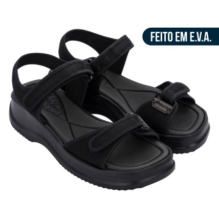 Papete Feminina Azaleia Vera Soft Therapy - 18451 - Preto - Atacado