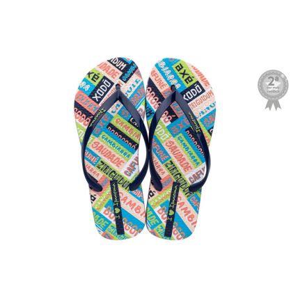 Chinelo Feminino Ipanema Aconchego Brasileiro - 26793 - Azul/azul/verde - Atacado