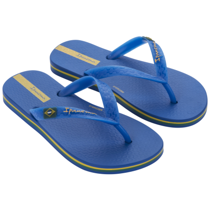 Chinelo Infantil Ipanema Brasil - 27045 - Azul/azul/amarelo - Atacado