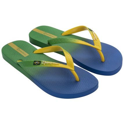 Chinelo Masculino Ipanema Brasil Print - 27049 - Azul/amarelo/verde - Atacado