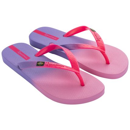 Chinelo Feminino Ipanema Brasil Print - 27049 - Rosa/rosa/lilas - Atacado