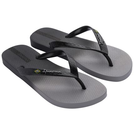 Chinelo Masculino Ipanema Brasil Print - 27049 - Cinza/preto/grafite - Atacado