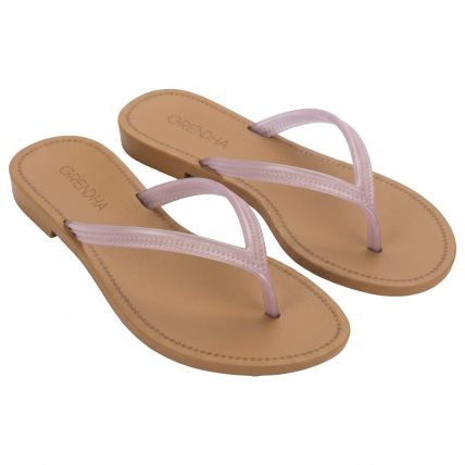 Rasteira Feminina Grendha Mais Acai Essencia - 18510 - Bege Mel/off White - Atacado