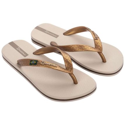 Chinelo Feminino Ipanema Brasil - 27040 - Bege/ouro - Atacado